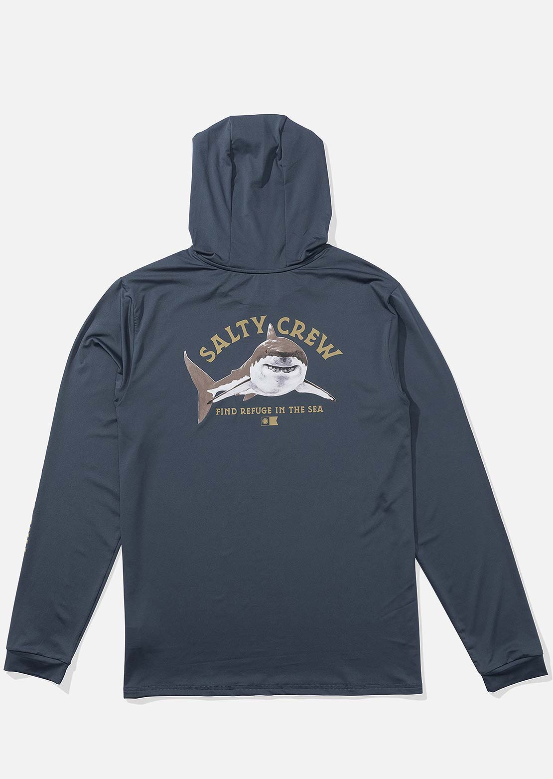 Salty Crew Men&#39;s Lurking Sunshirt Hood Bluefin