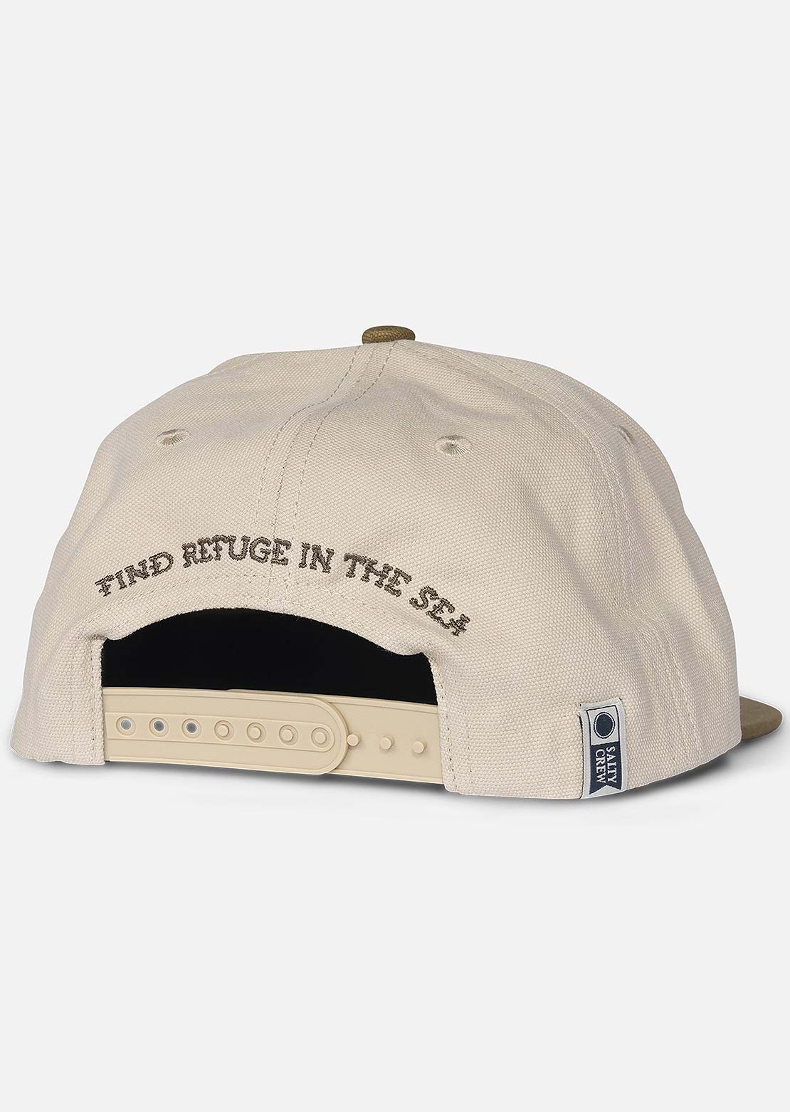 Salty Crew Men&#39;s Old School 5 Panel Cap Oyster/Brown