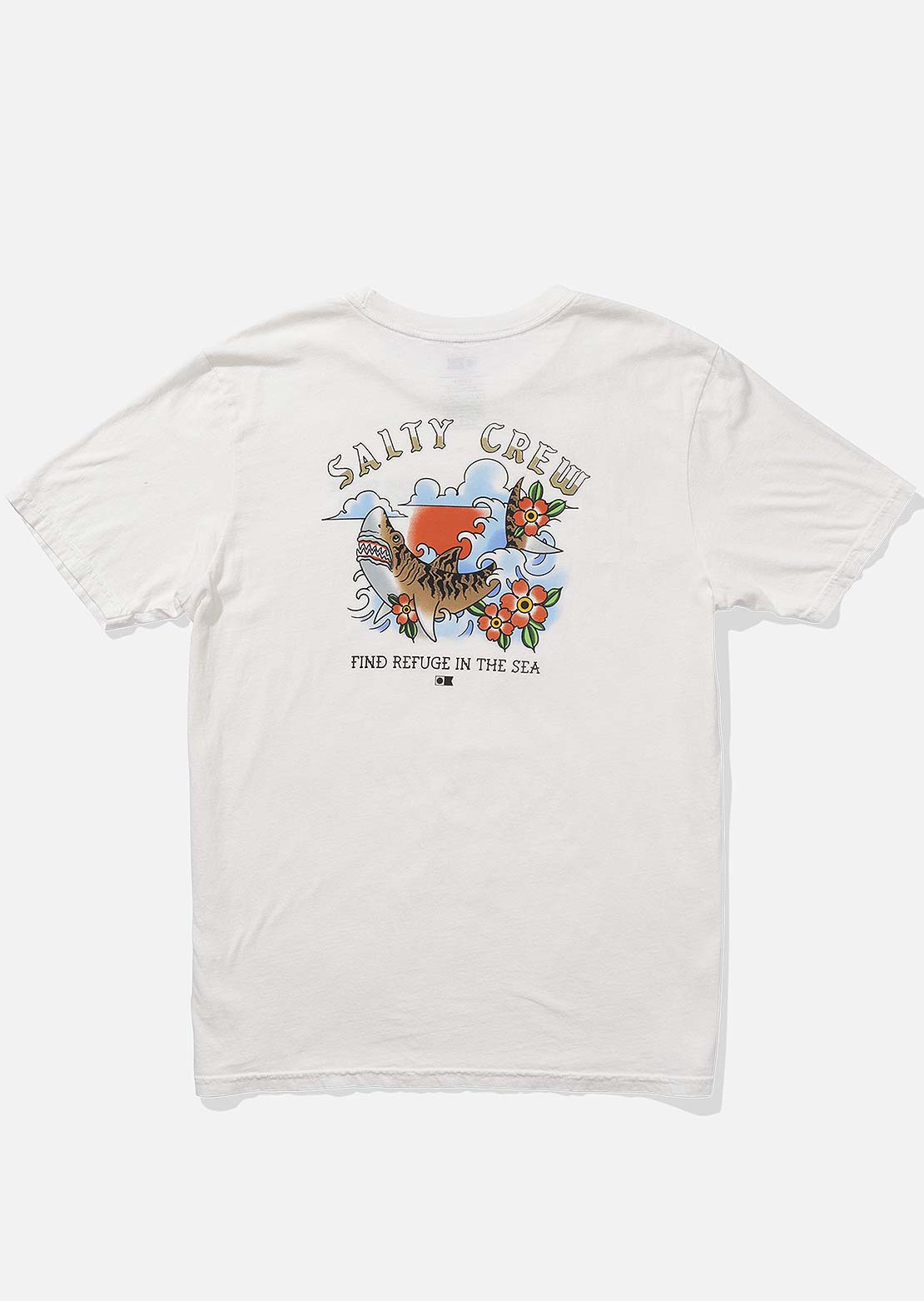 Salty Crew Men&#39;s Old School Vintage T-Shirt Off White