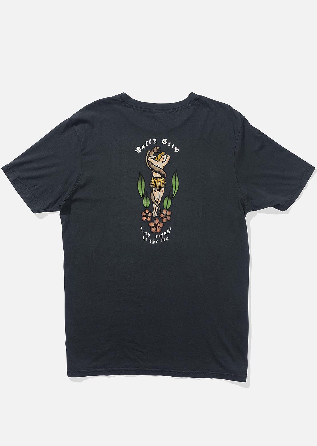 Salty Crew Men&#39;s Old School Vintage T-Shirt Vintage Black
