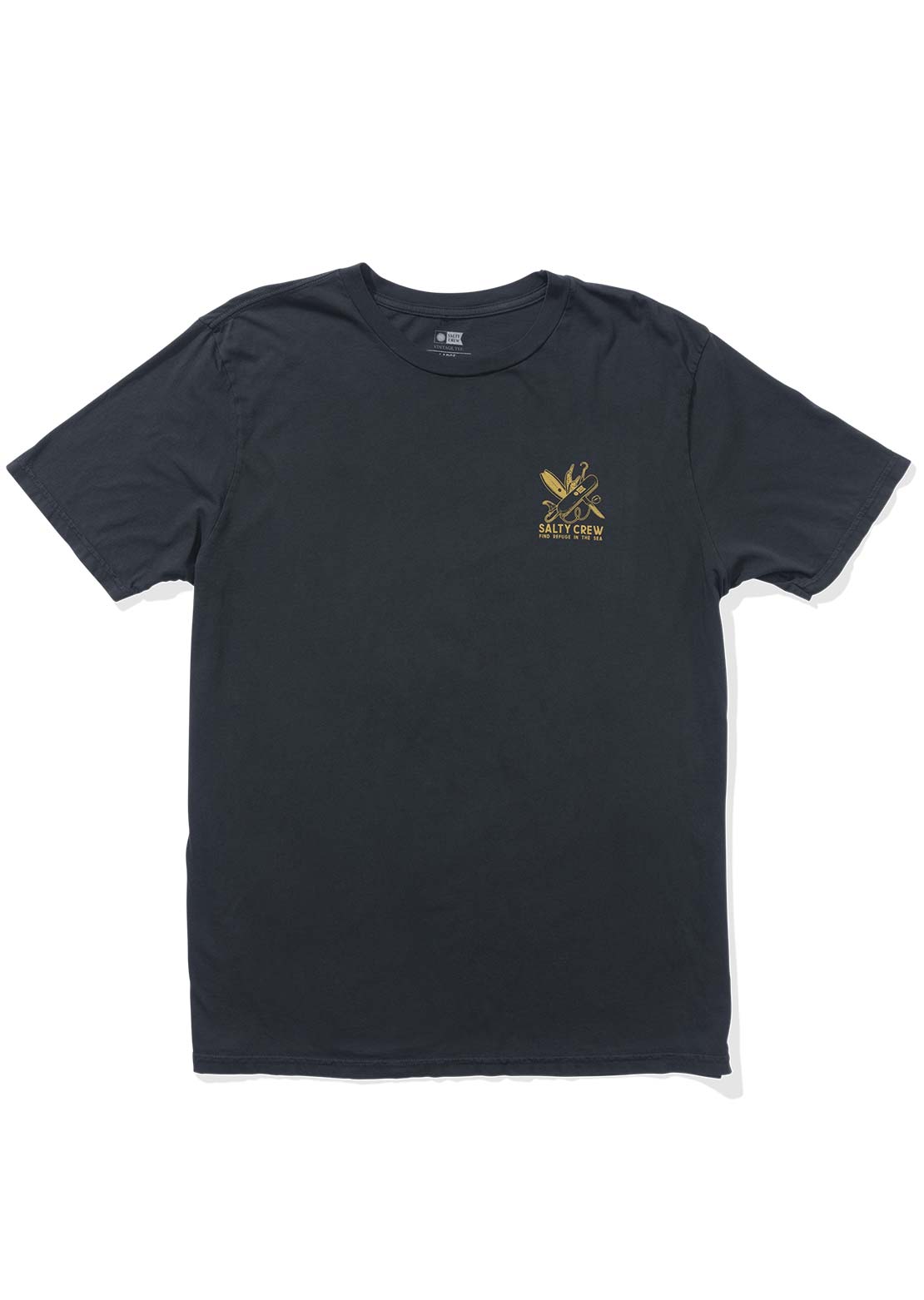Salty Crew Men&#39;s Pocket Knife Vintage T-Shirt Vintage Black