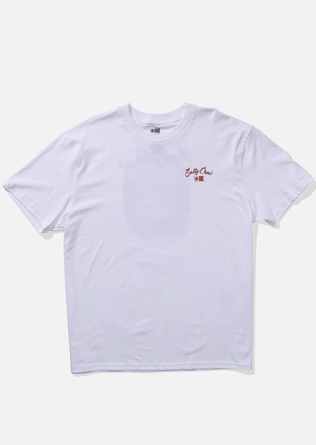 Salty Crew Men&#39;s Red Fish Classic T-Shirt White