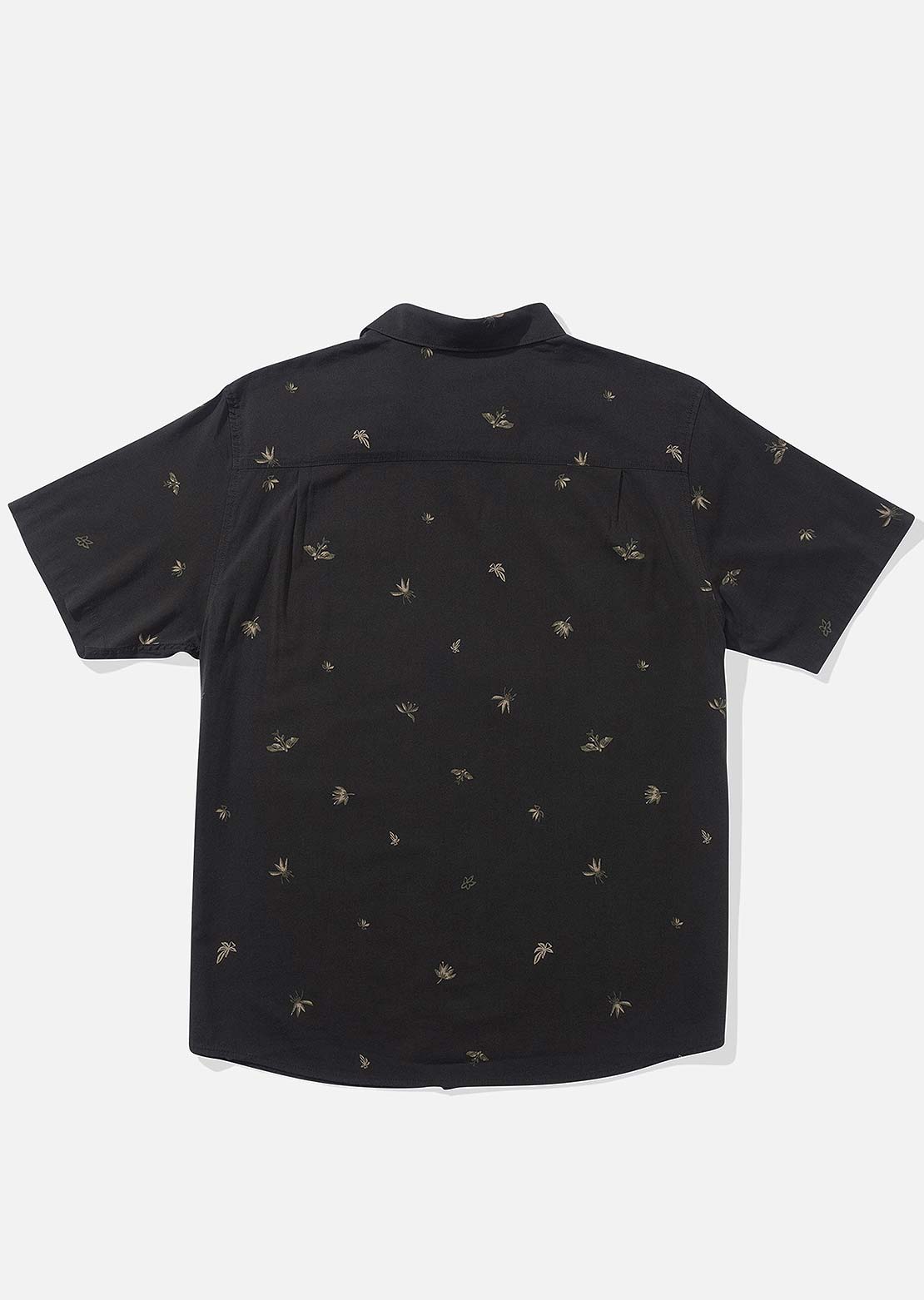 Salty Crew Men&#39;s Small Kine Woven Button Up Shirt Coal