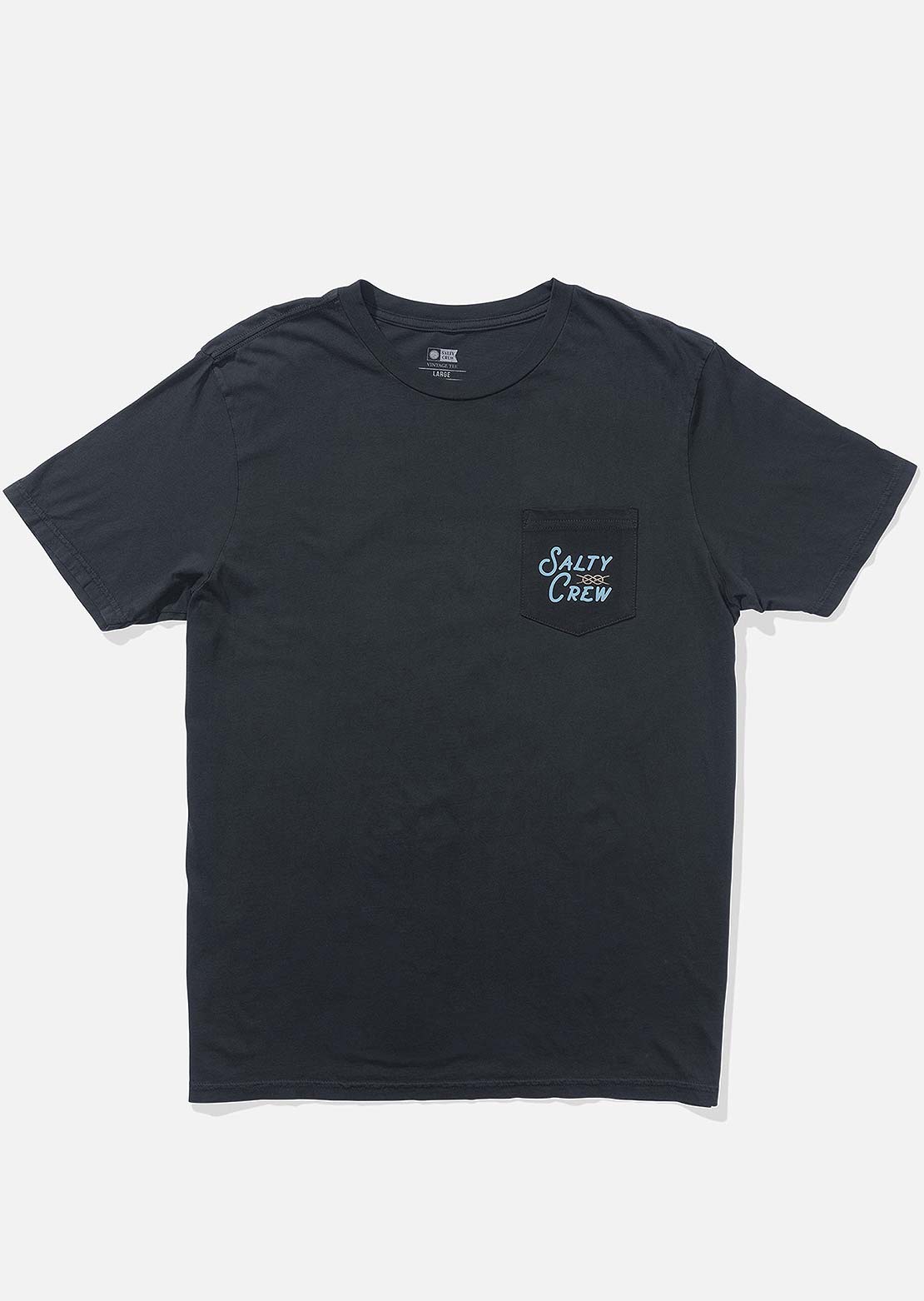 Salty Crew Men's Splice Vintage Pocket T-Shirt Vintage Black