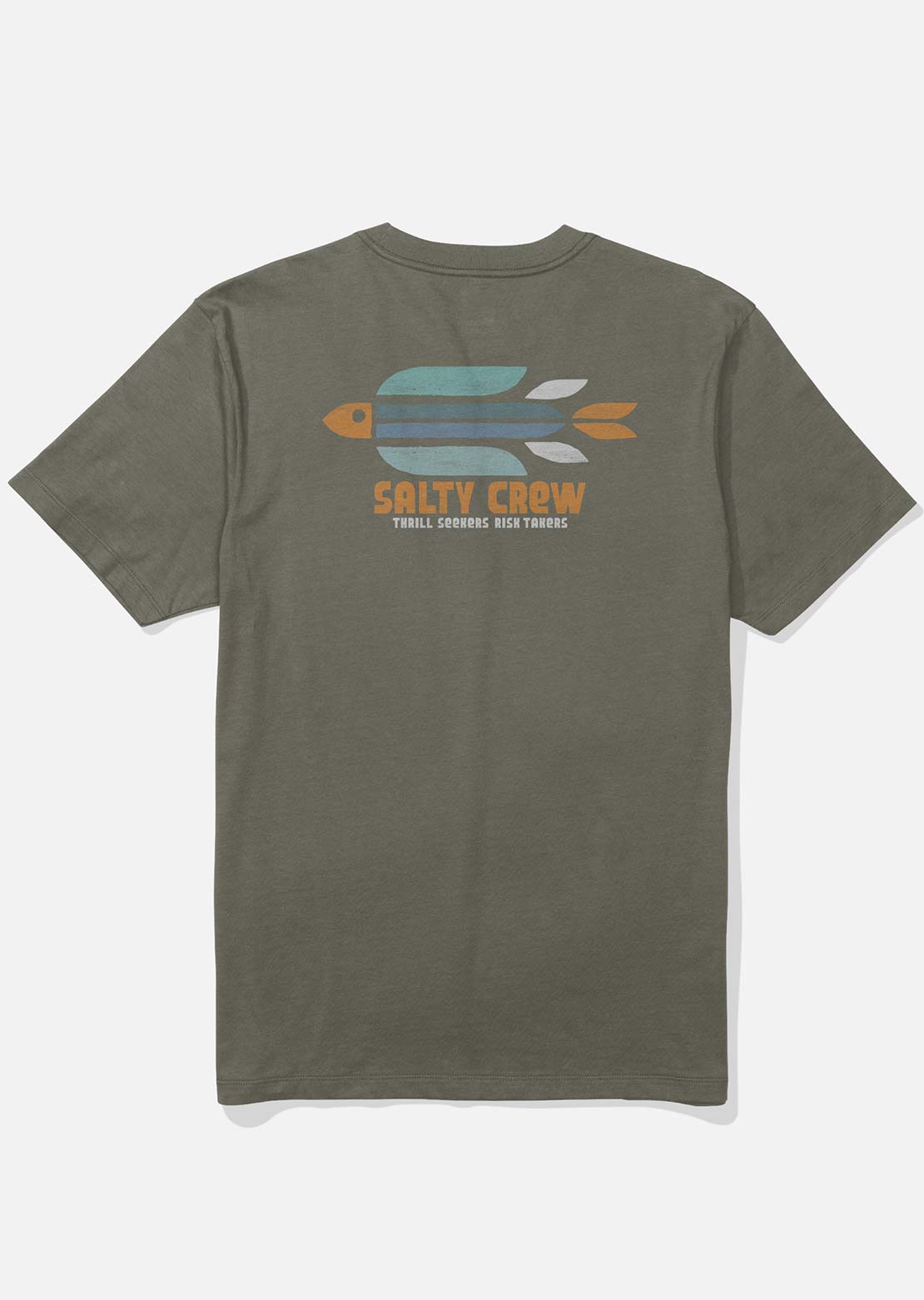 Salty Crew Men's Torpedo T-Shirt Dusty Olive