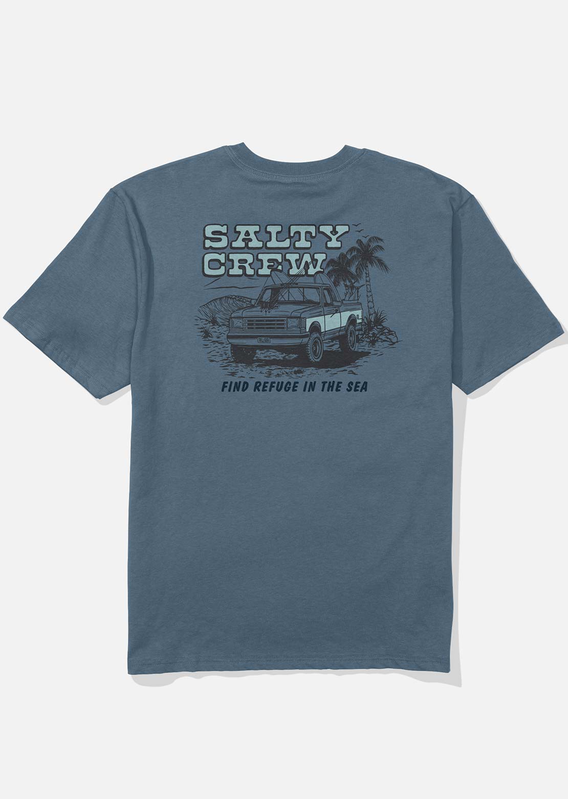 Salty Crew Men's Truck Stop Classic T-Shirt Slate