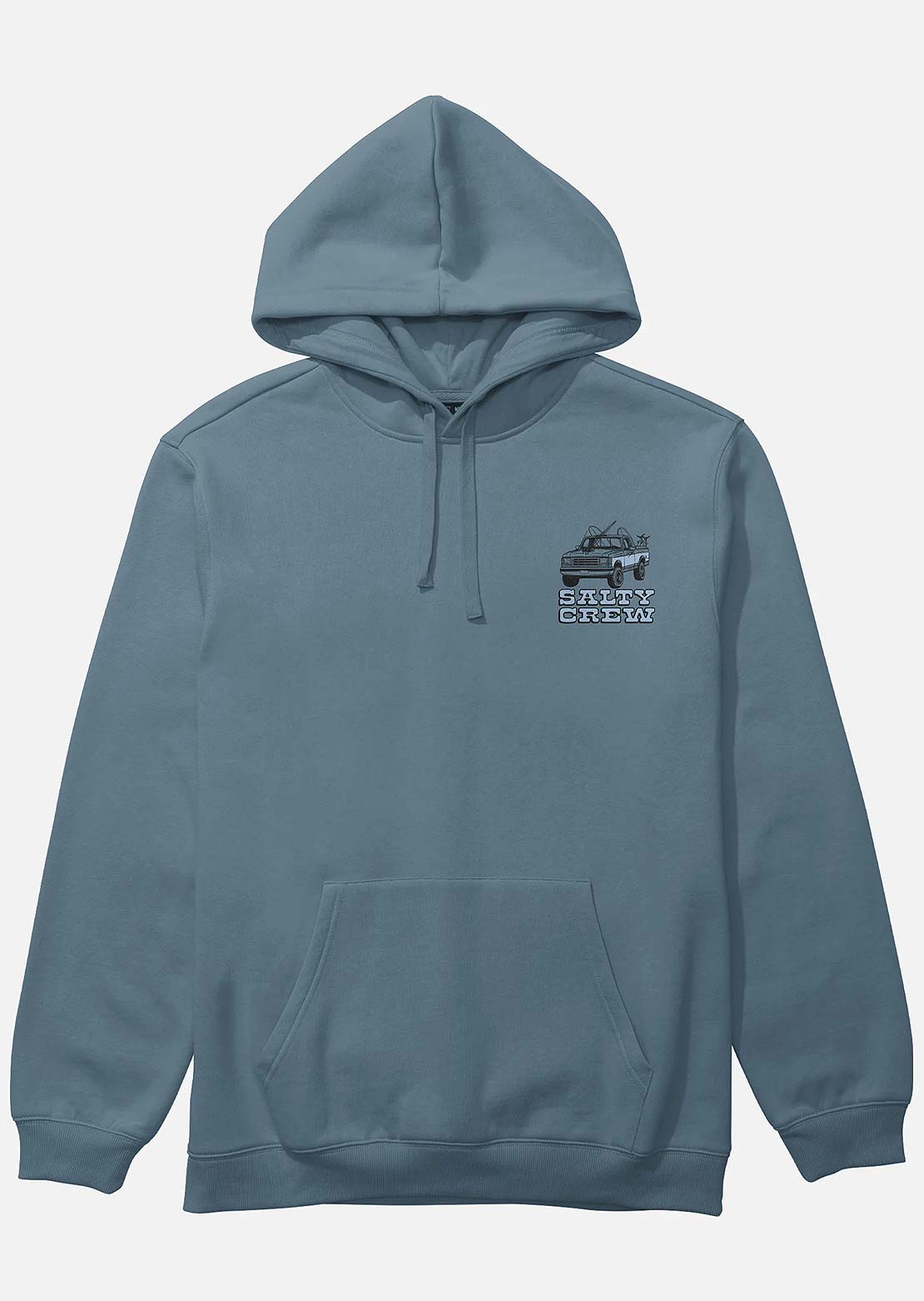 Salty Crew Men's Truck Stop Fleece Hood Slate