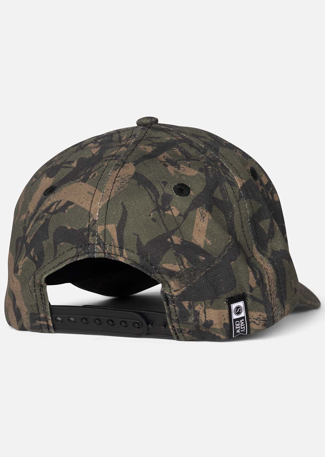 Salty Crew Men's Upstream Strapback Cap Olive Camo