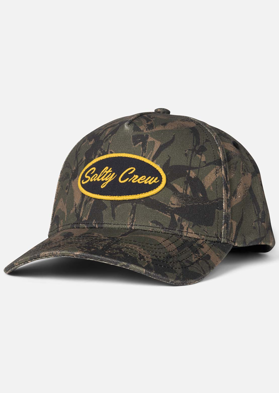 Salty Crew Men's Upstream Strapback Cap Olive Camo