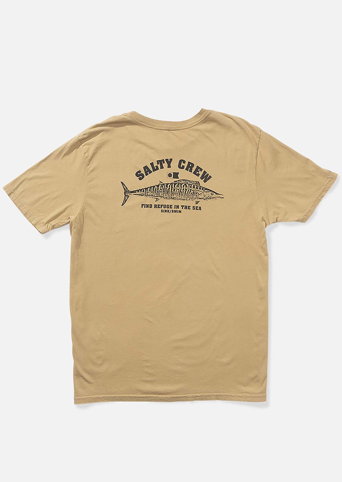 Salty Crew Men&#39;s Wahoo Stamp Vintage T-Shirt Khaki