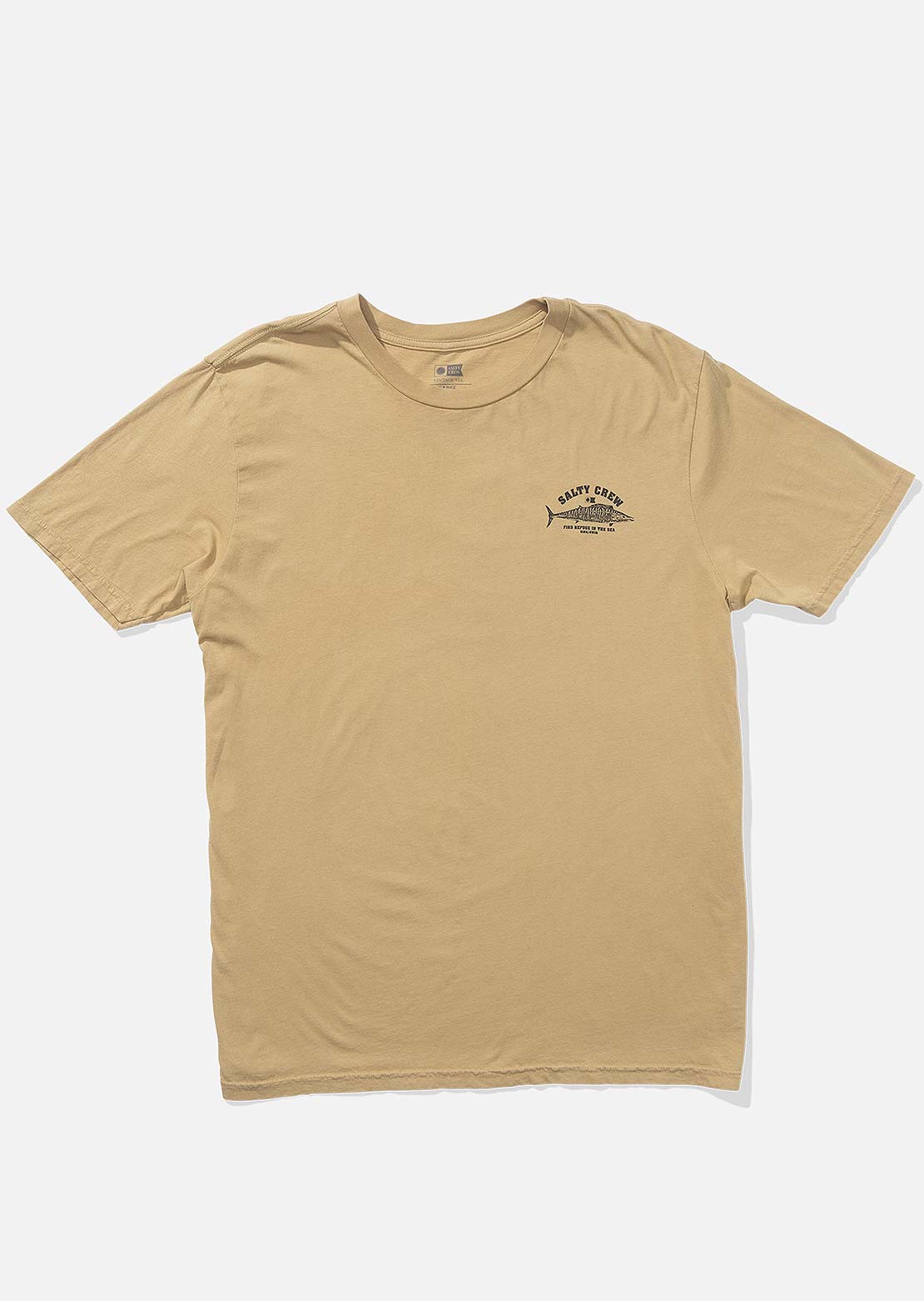 Salty Crew Men&#39;s Wahoo Stamp Vintage T-Shirt Khaki
