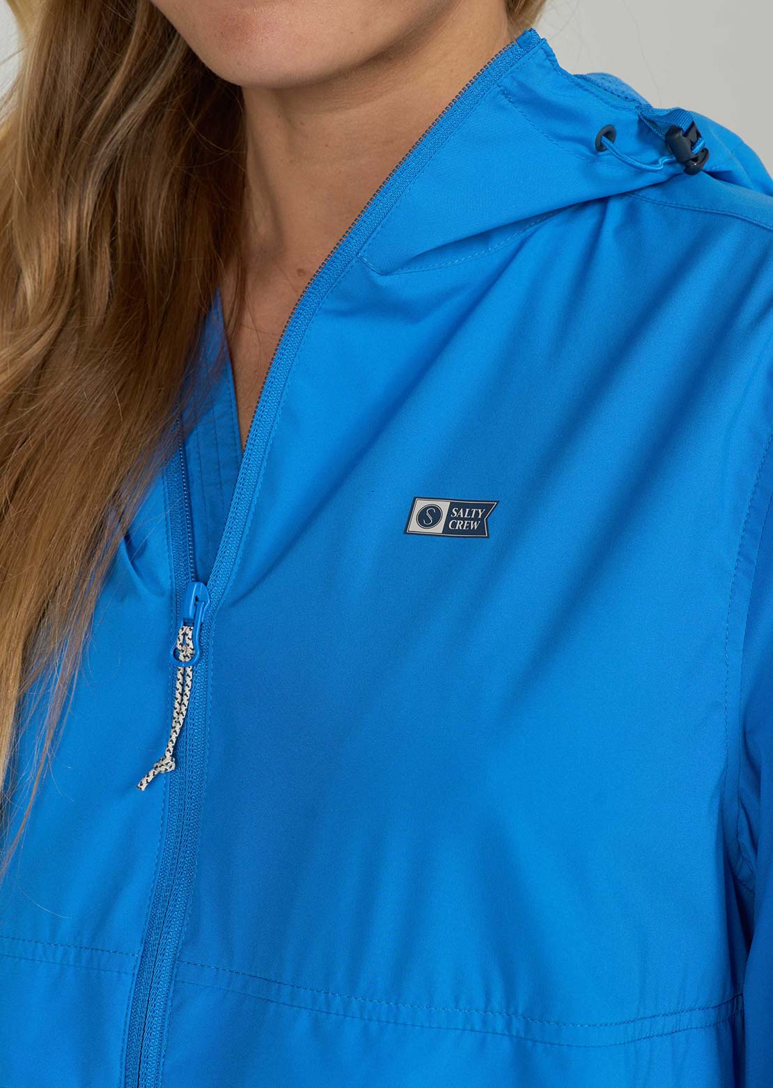Salty Crew Women's Barrier Windbreaker Bold Blue