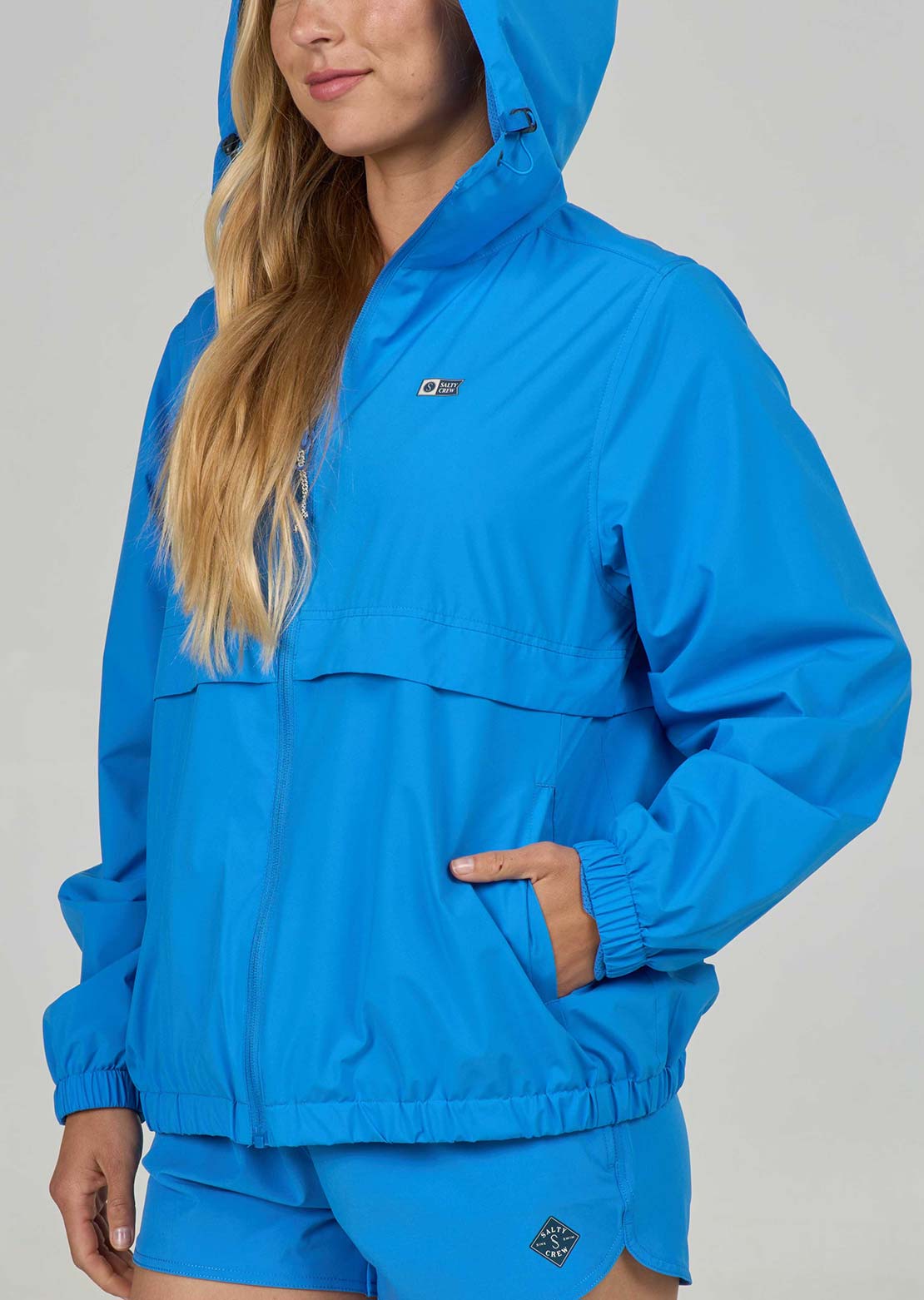 Salty Crew Women's Barrier Windbreaker Bold Blue