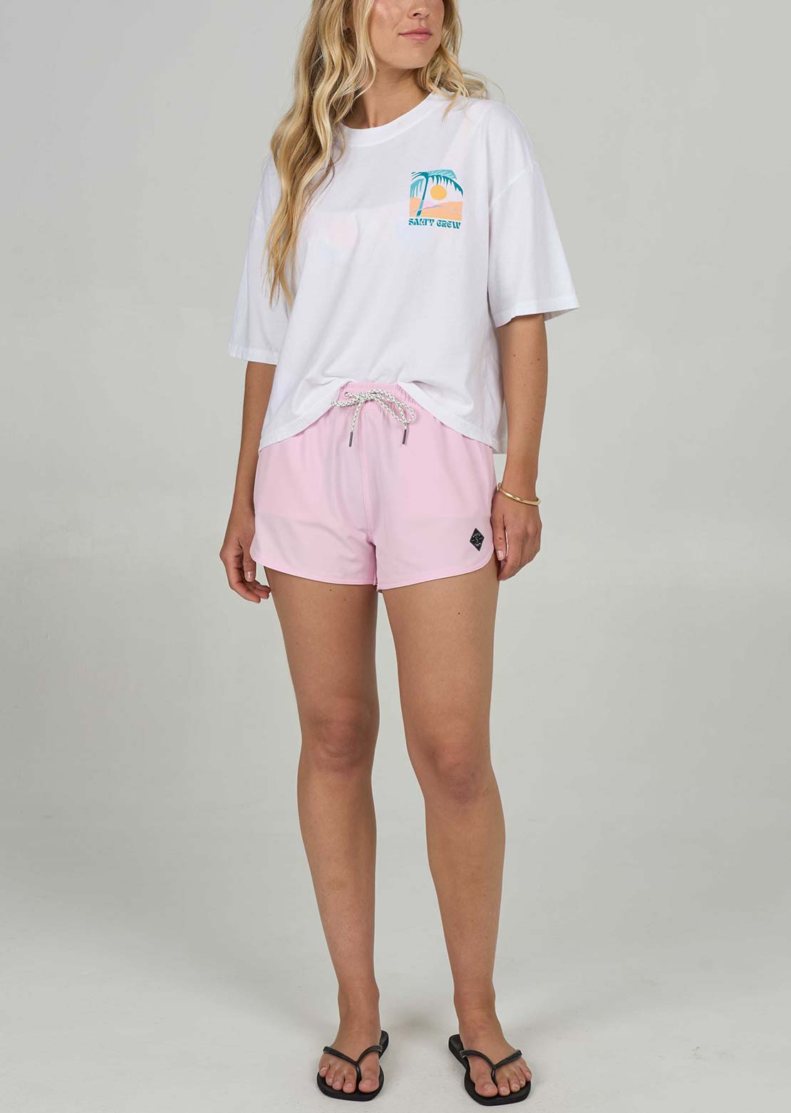 Salty Crew Women's Beacons Shorts Pink Skies