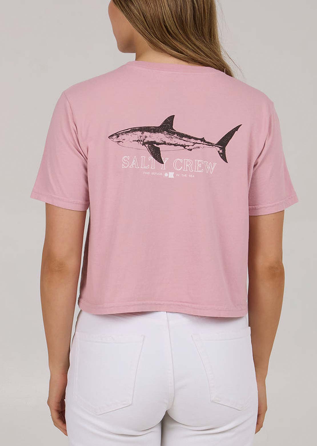 Salty Crew Women&#39;s Brother Bruce Crop T-Shirt Warm Liliac