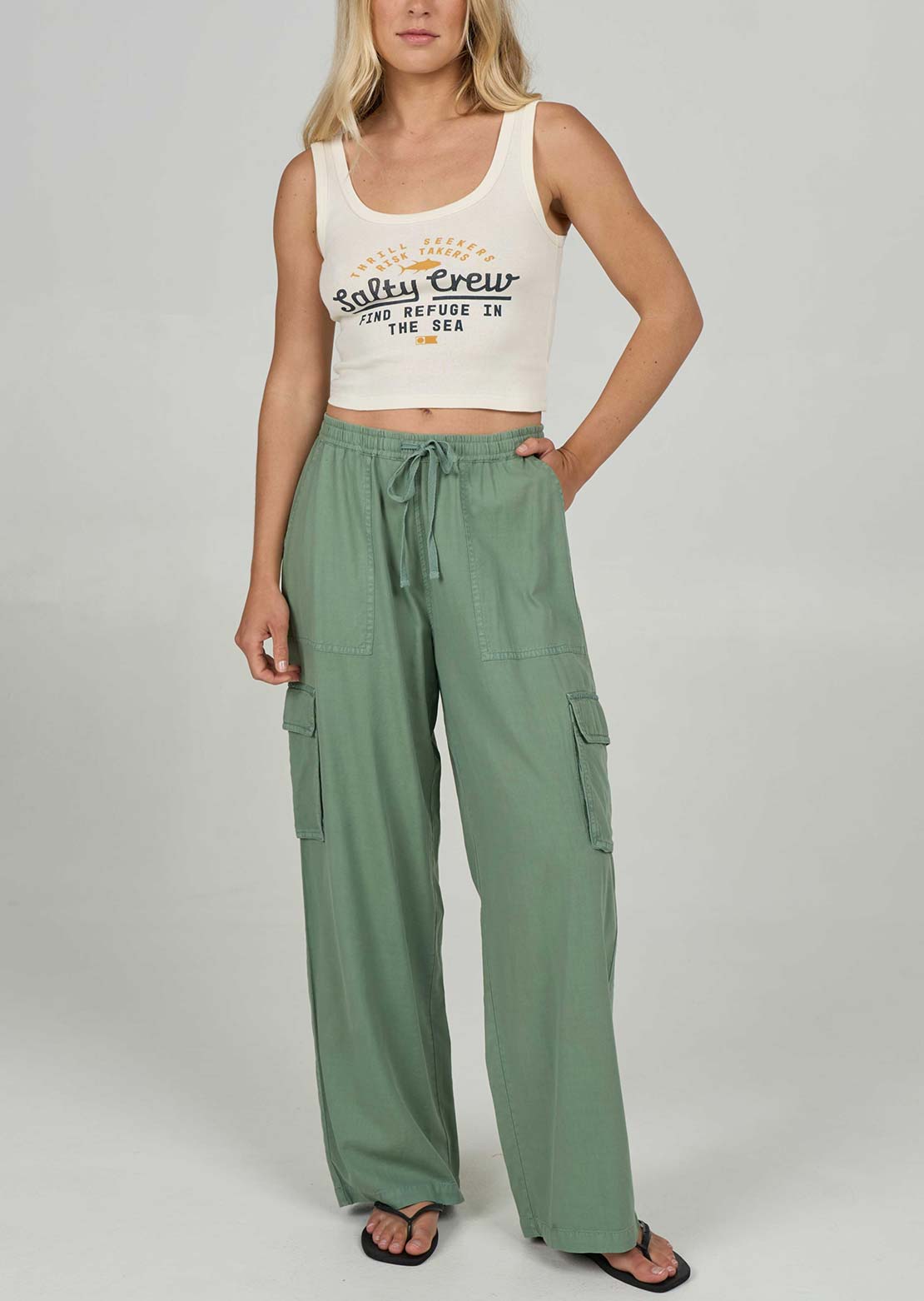Salty Crew Women's Driftwood Pants Green Bay