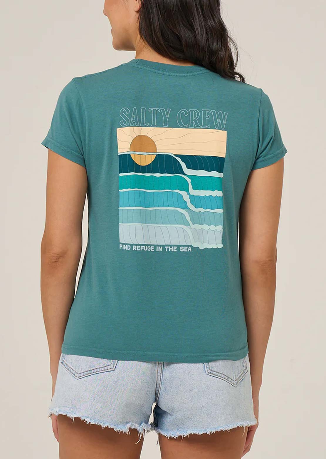 Salty Crew Women's Retro Wave Modern T-Shirt