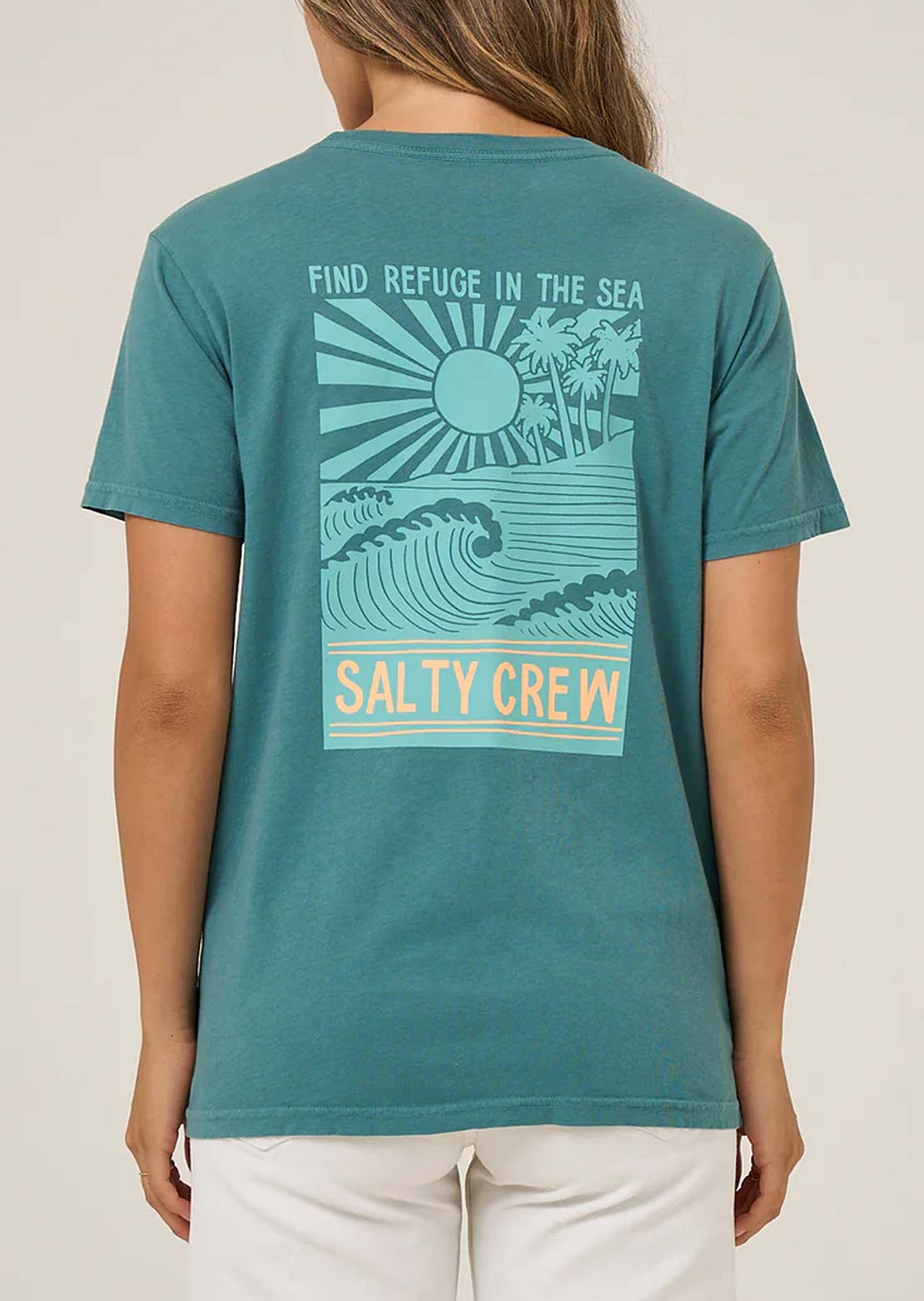 Salty Crew Women's Rise and Smile Boyfriend T-Shirt