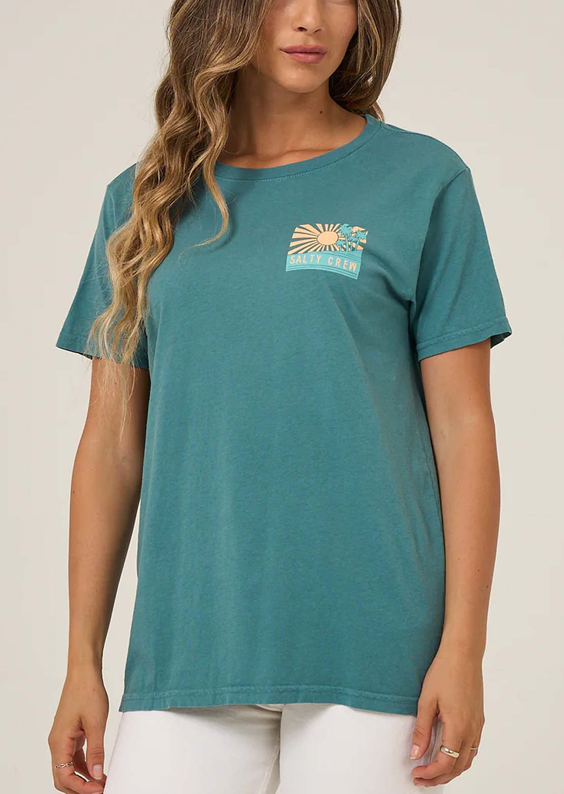 Salty Crew Women's Rise and Smile Boyfriend T-Shirt