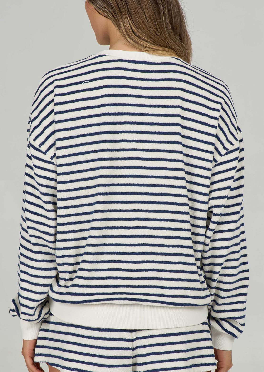 Salty Crew Women's Schooner Crew Longsleeve Bright Navy