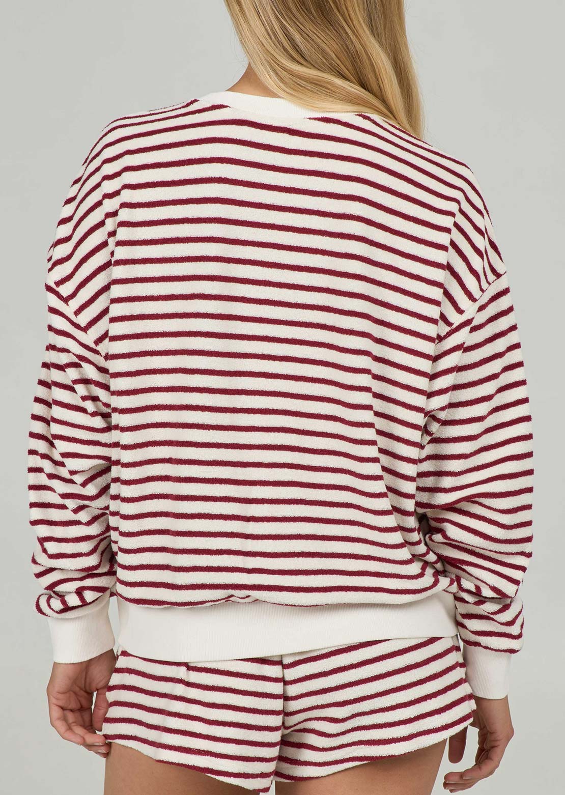 Salty Crew Women's Schooner Crew Longsleeve Plum
