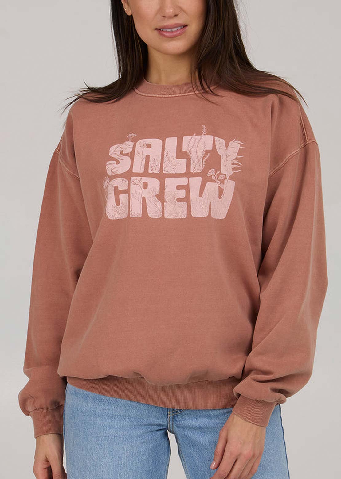 Salty Crew Women&#39;s Sea Life Crew Longsleeve Sierra