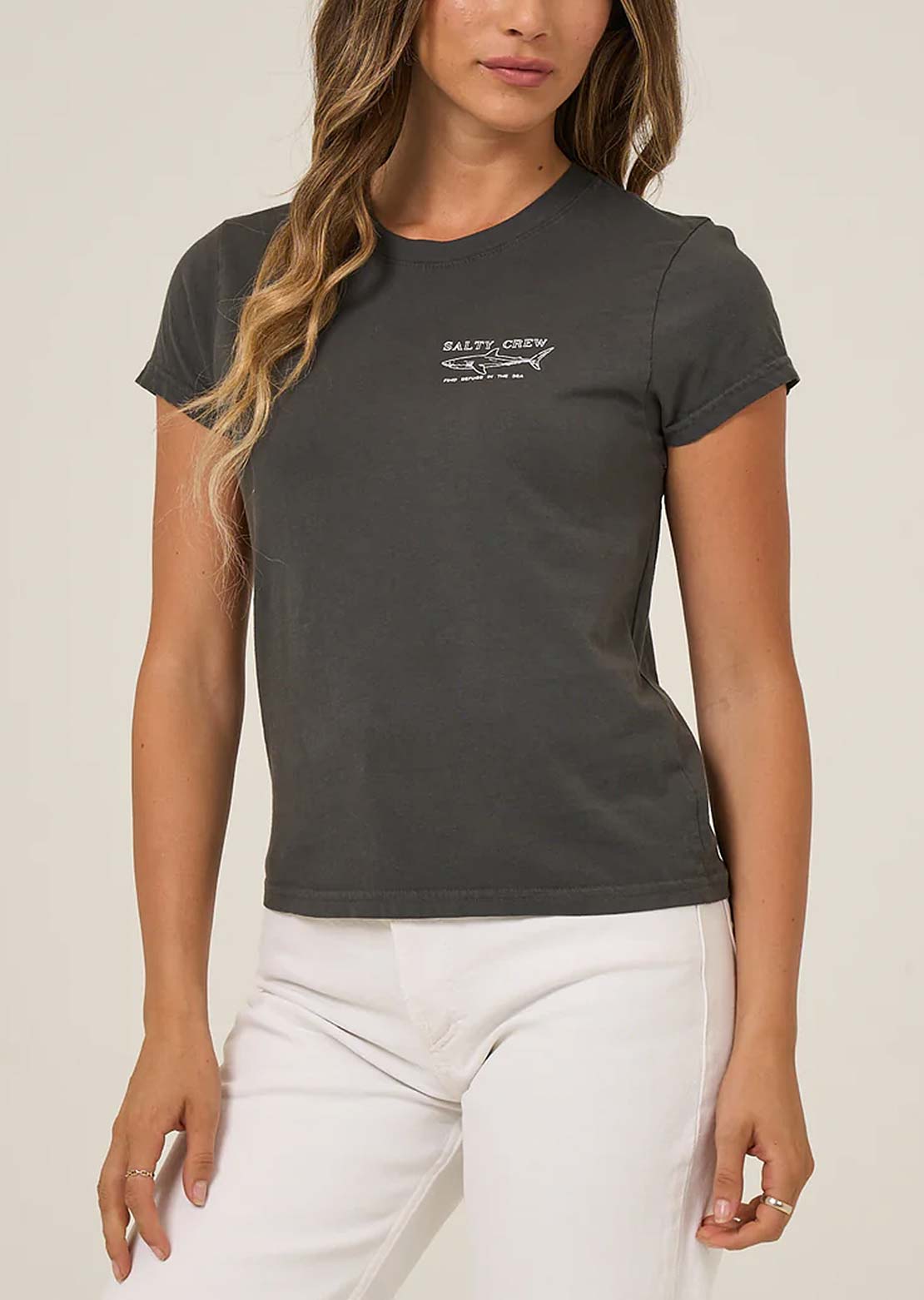 Salty Crew Women's Shark Anatomy Modern T-Shirt