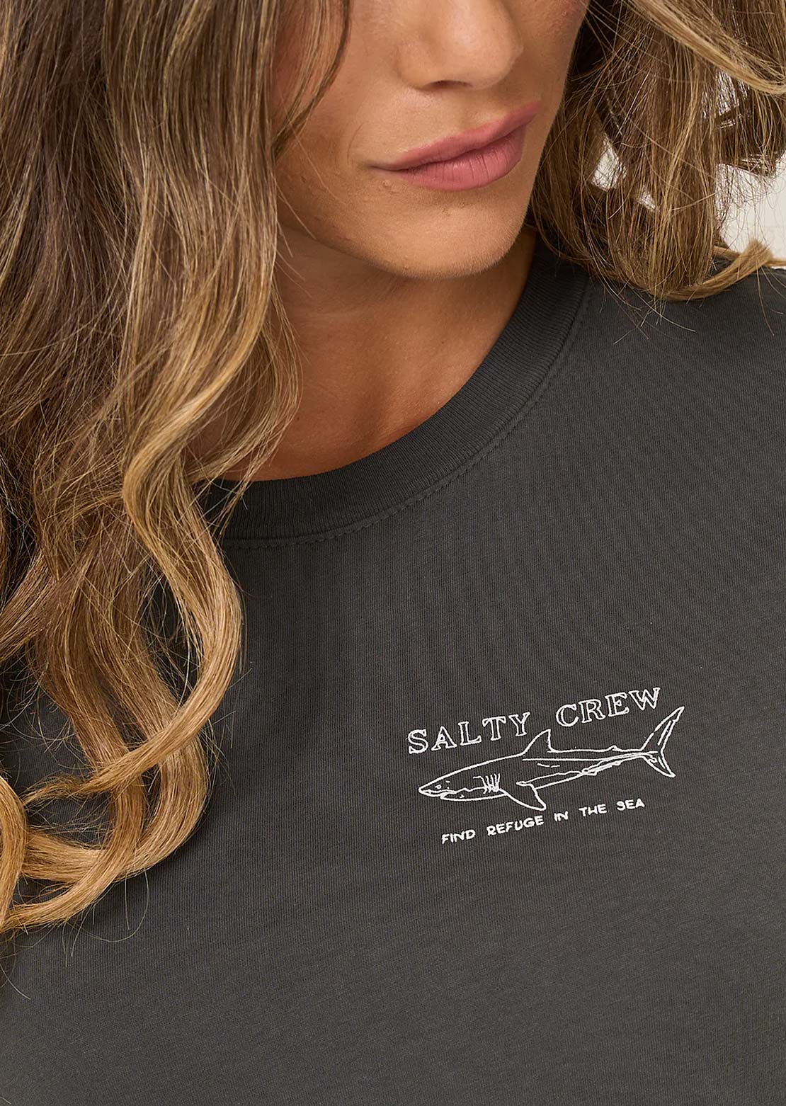 Salty Crew Women's Shark Anatomy Modern T-Shirt