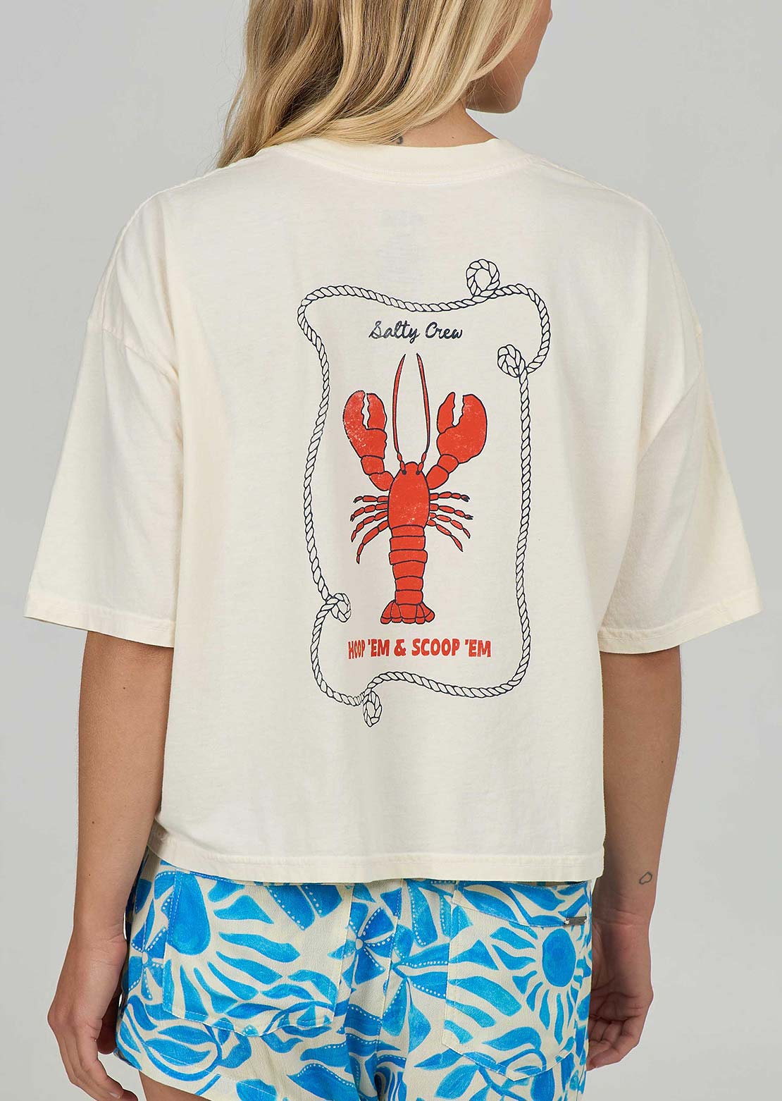 Salty Crew Women's Shellbrate Skimmer T-Shirt Off White