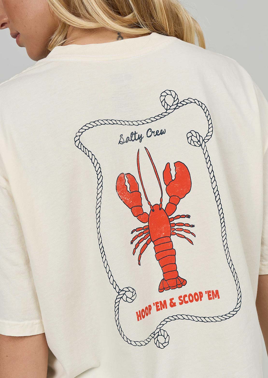 Salty Crew Women's Shellbrate Skimmer T-Shirt Off White
