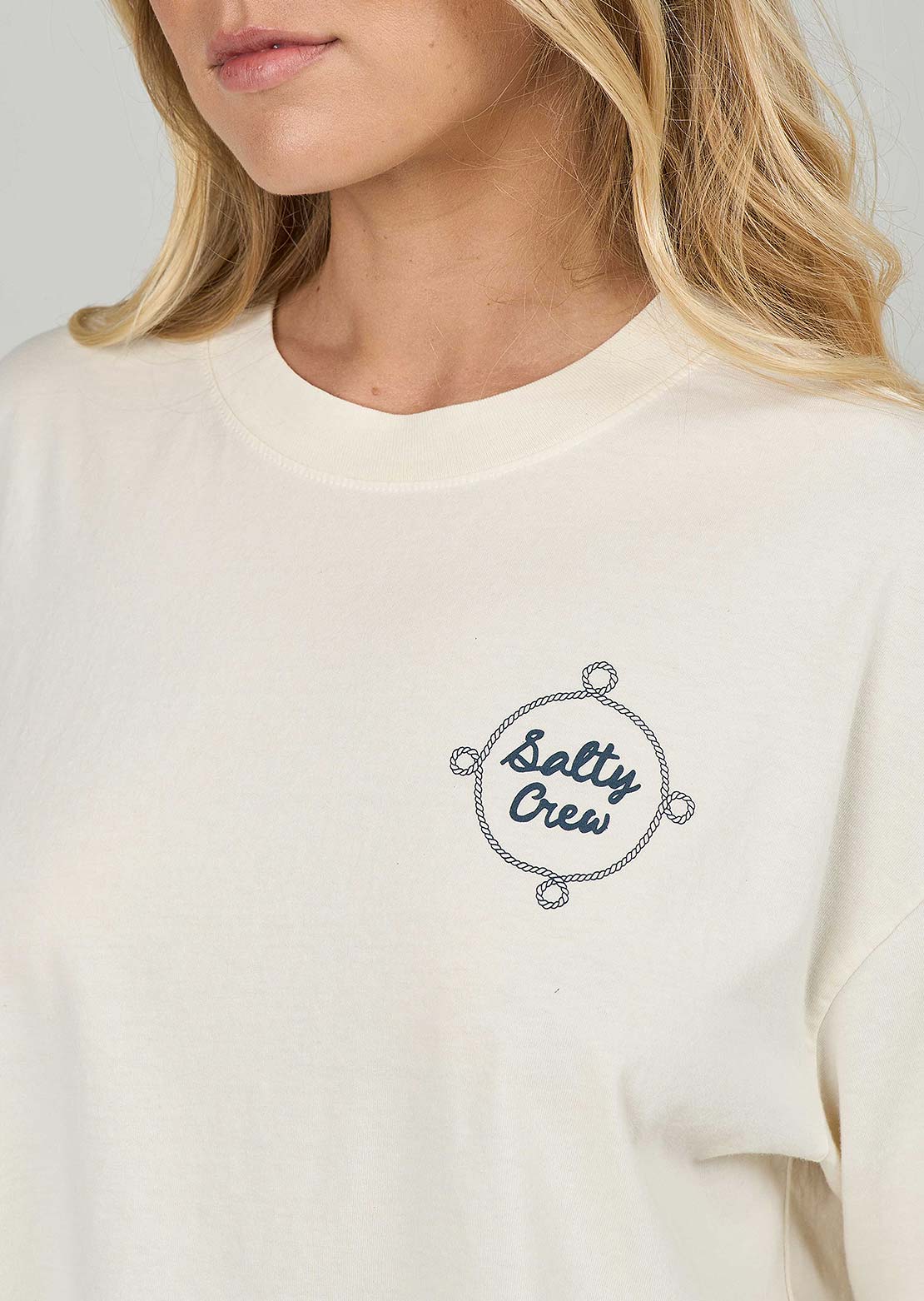 Salty Crew Women's Shellbrate Skimmer T-Shirt Off White