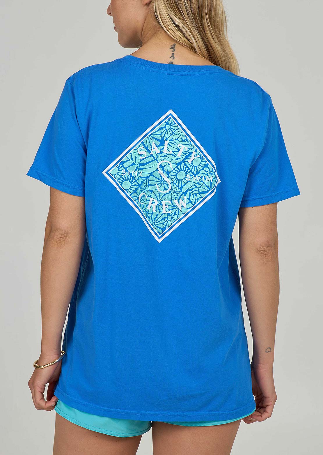 Salty Crew Women's Tippet Boyfriend T-Shirt Bold Blue