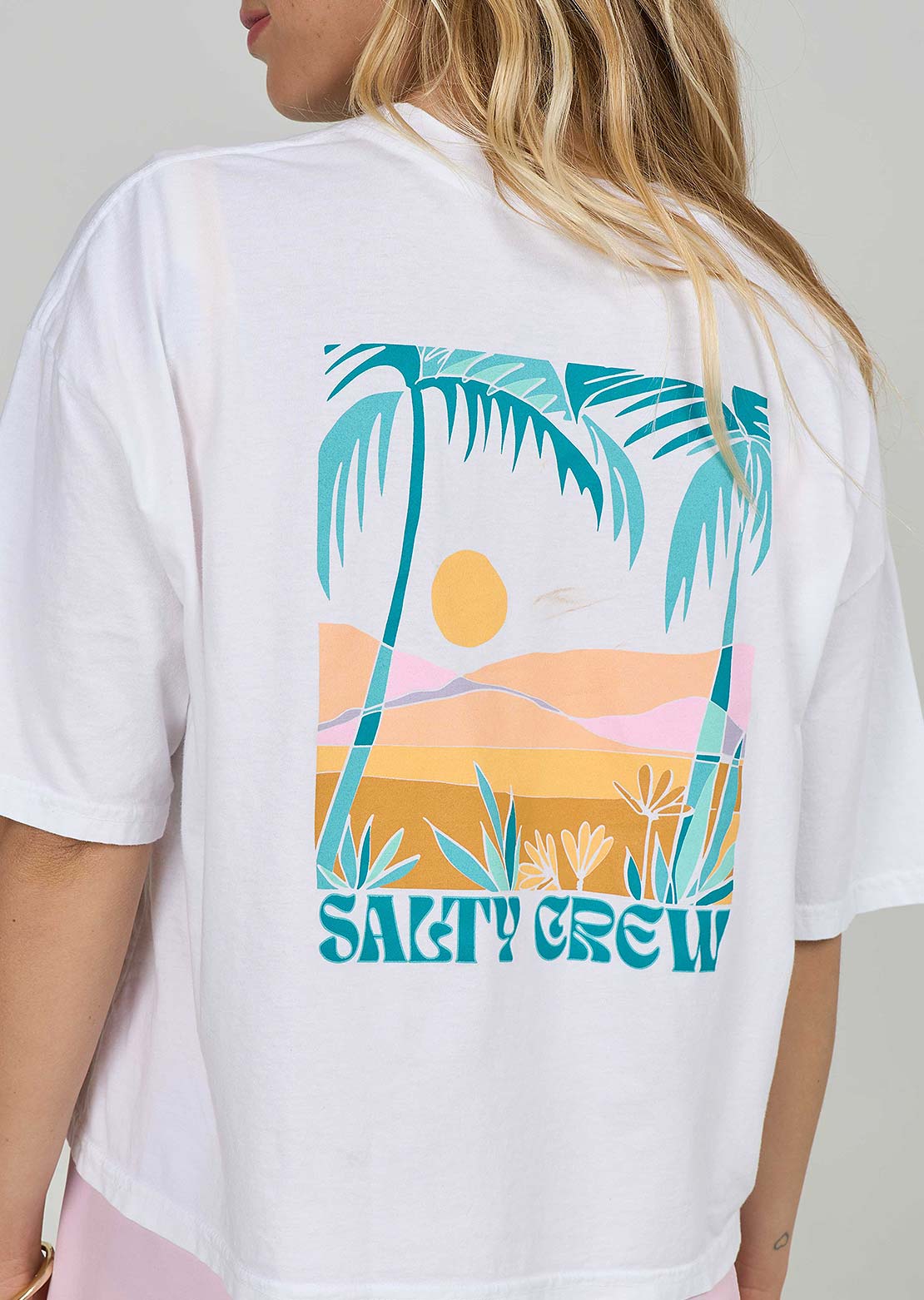 Salty Crew Women's Travel Far Skimmer T-Shirt White