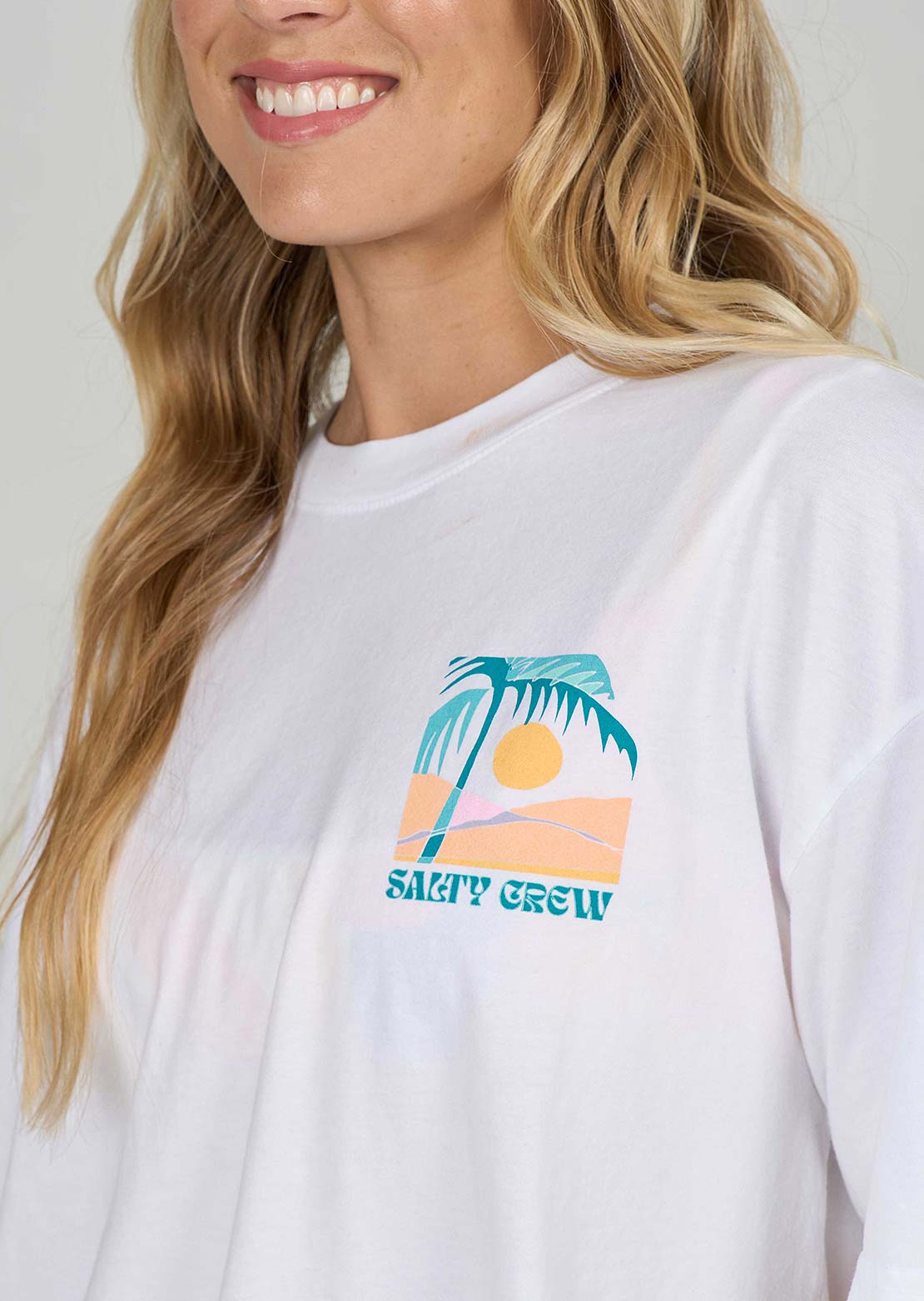 Salty Crew Women's Travel Far Skimmer T-Shirt White