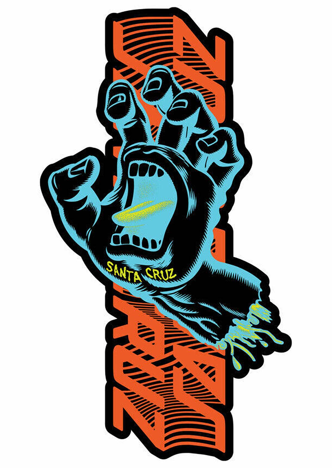 Santa Cruz Unisex Split Strip Hand Sticker