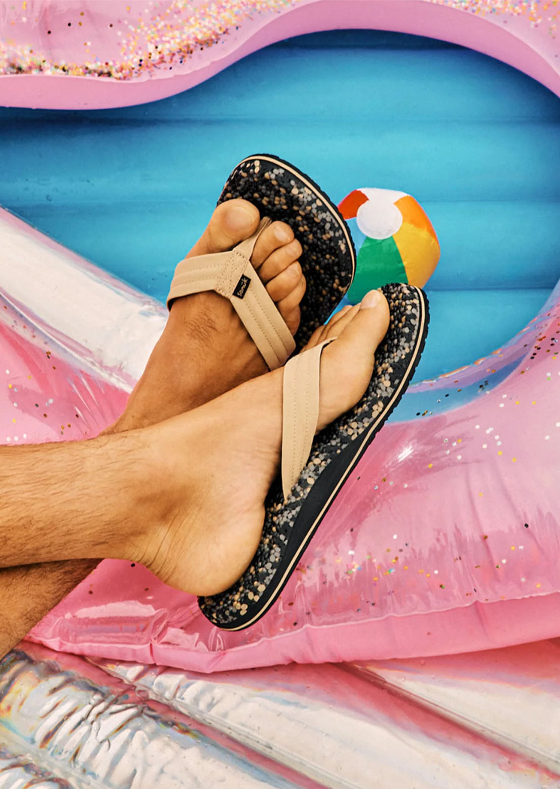Sanuk Men's Bubblecush Sandals Safari Multi