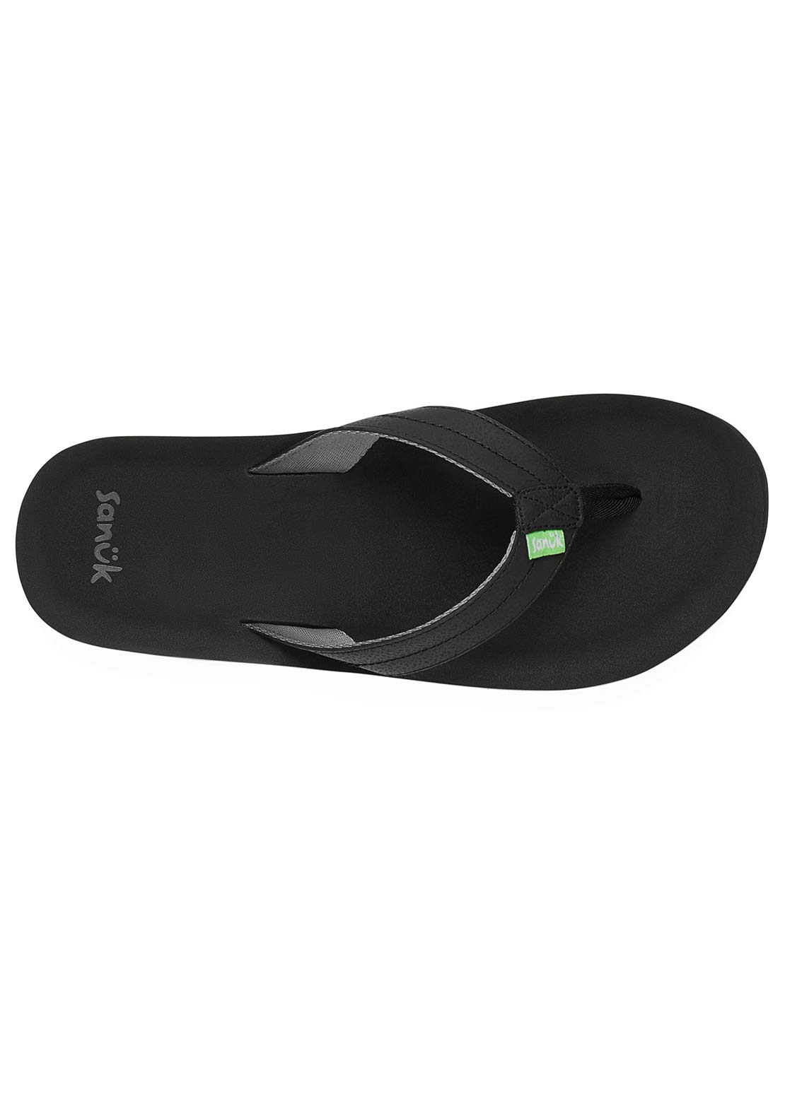 Sanuk Men's Burm Sandals Black/Charcoal