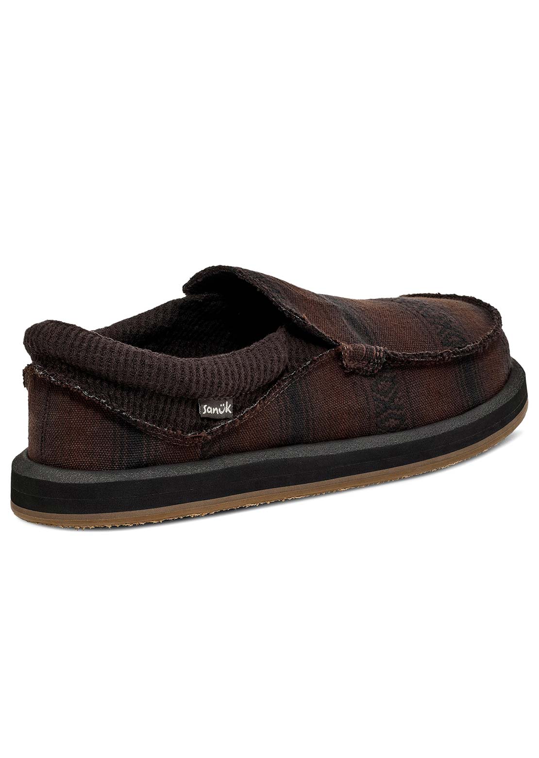 Sanuk Men's Chiba Blanket Shoes Dark Brown