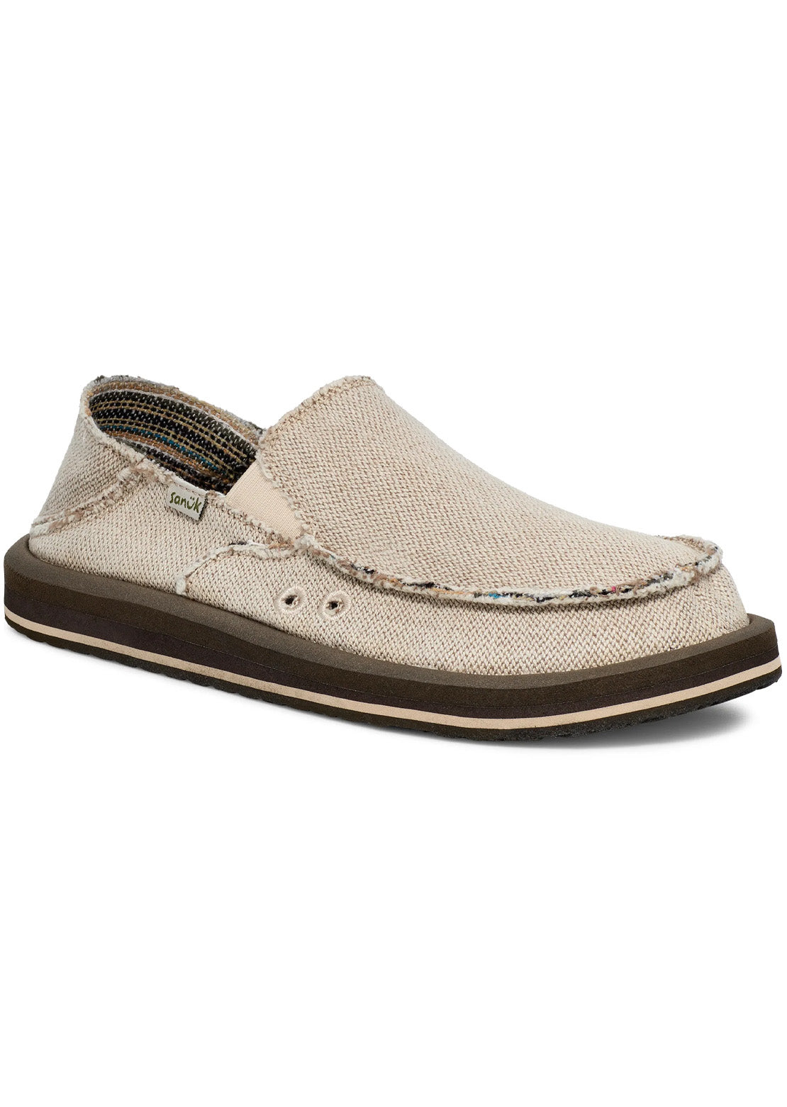 Sanuk Men's Donny Hemp 2 Tone Shoes Natural