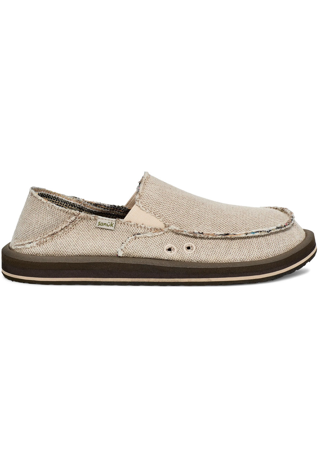 Sanuk Men's Donny Hemp 2 Tone Shoes Natural