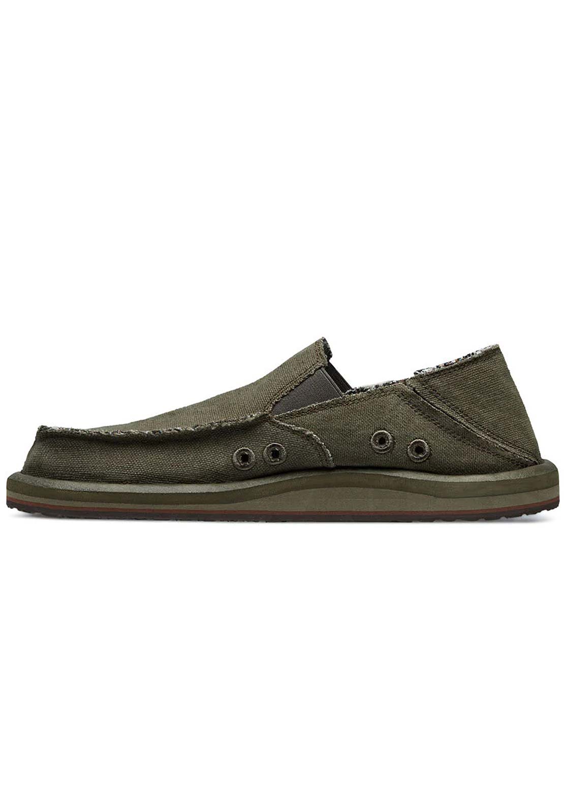 Sanuk Men's Donny Hemp Shoes Army