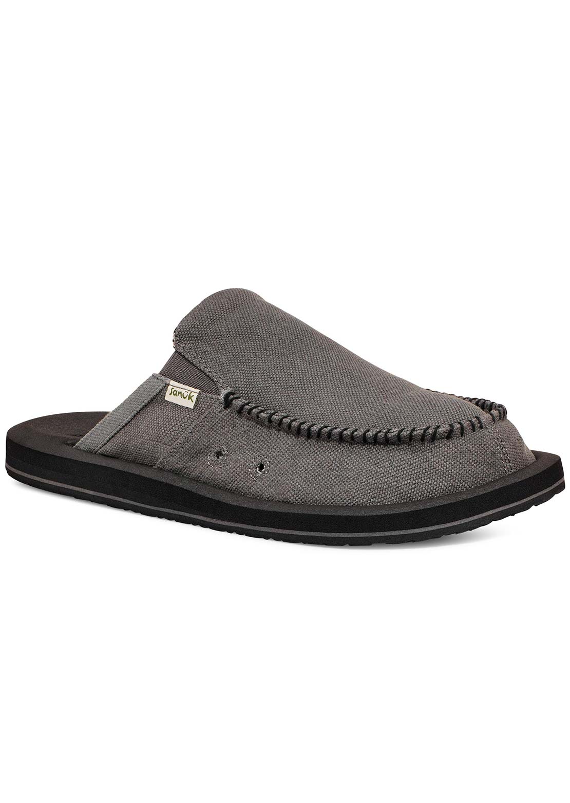 Sanuk Men's You Got My Back Hemp Slippers Dark Grey