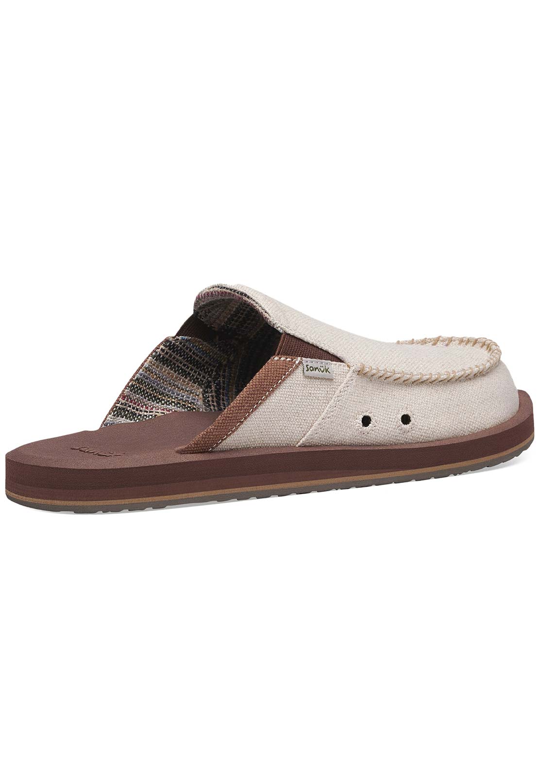 Sanuk Men's You Got My Back Hemp Slippers Natural