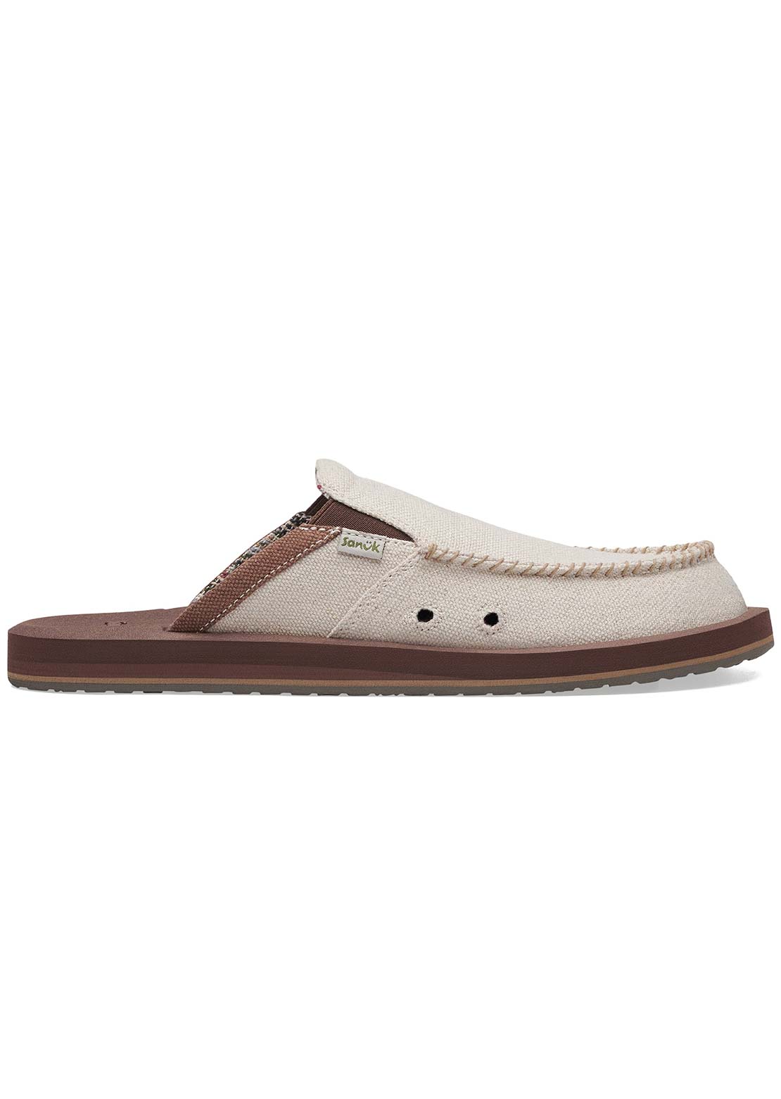 Sanuk Men's You Got My Back Hemp Slippers Natural