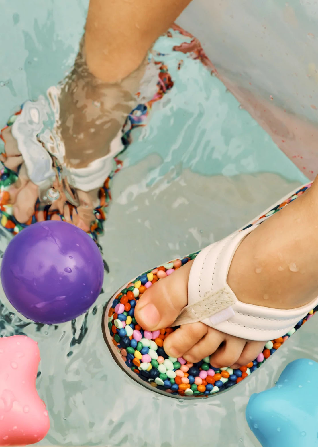 Sanuk Toddler Bubblecush Sandals Rainbow Confetti