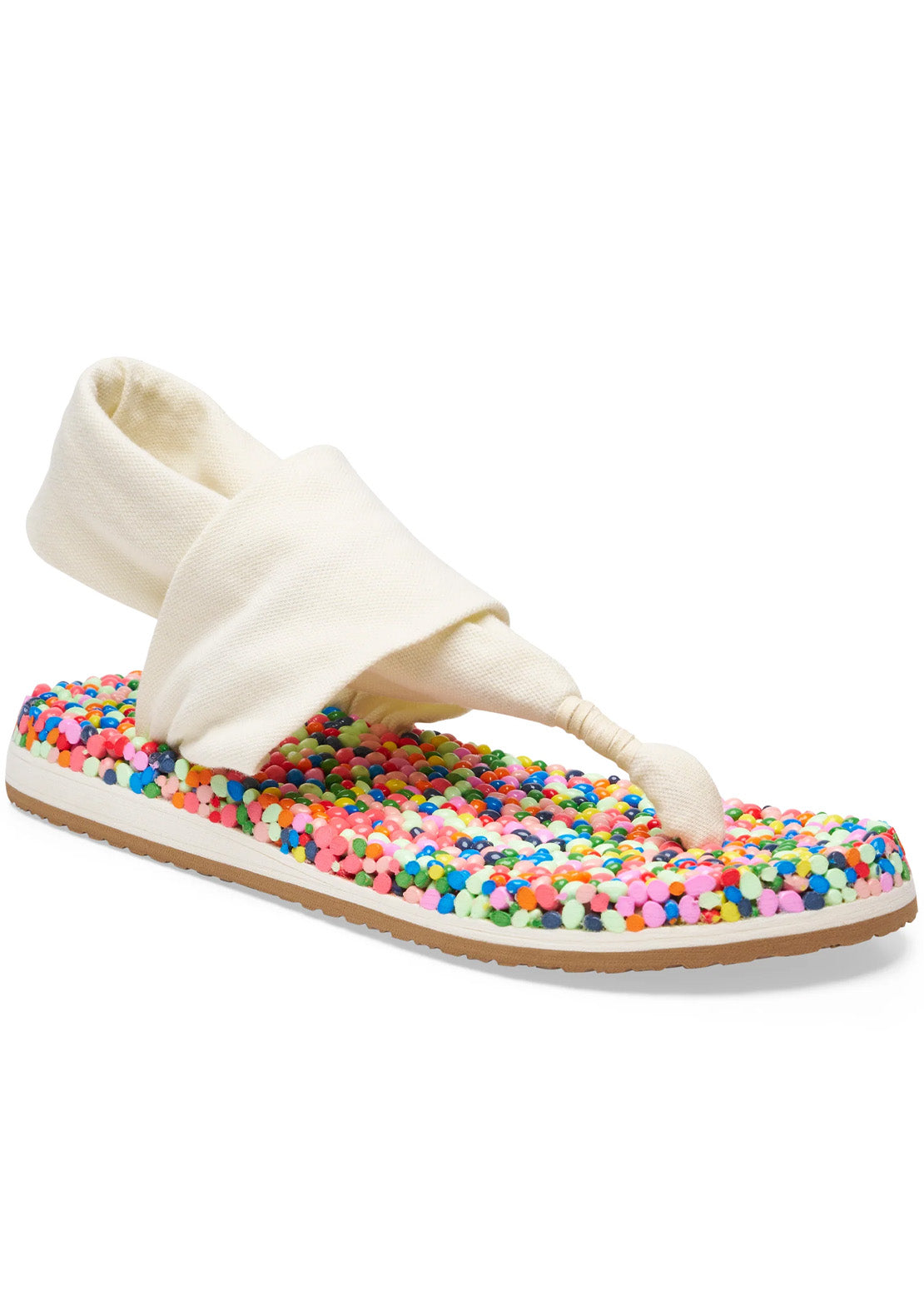 Sanuk Women's Bubble Sling Sandals Rainbow Confetti