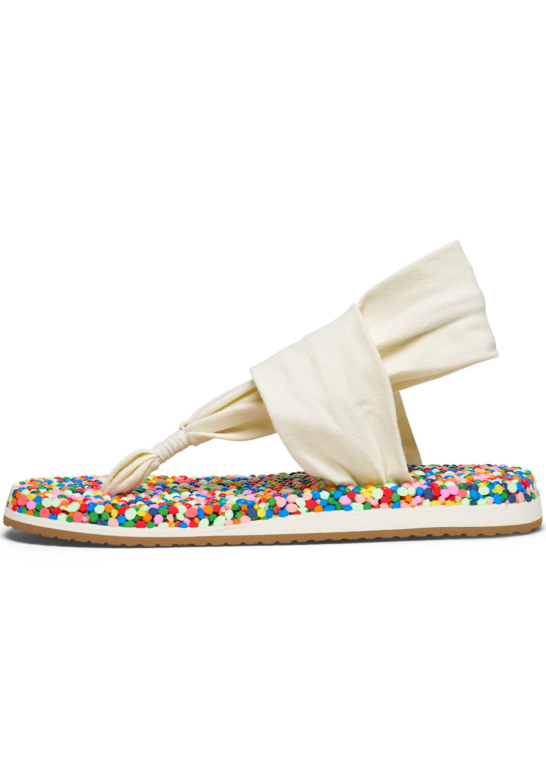 Sanuk Women's Bubble Sling Sandals Rainbow Confetti