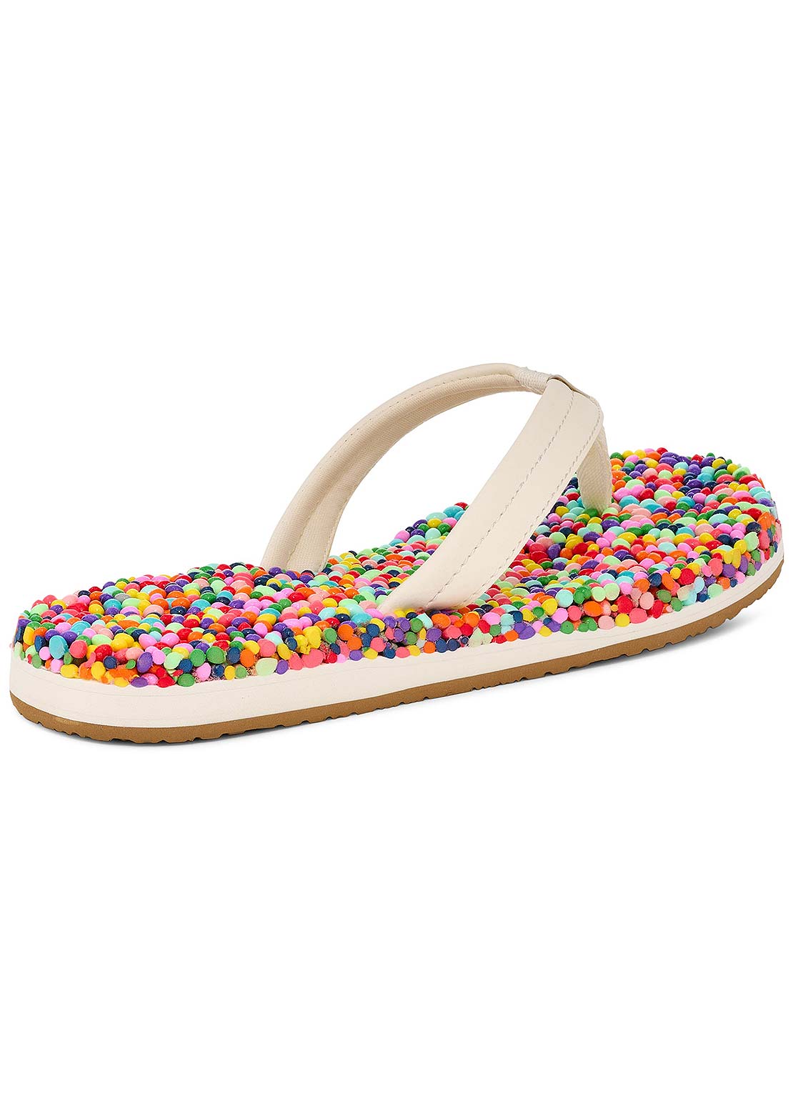Sanuk Women's Bubblecush Sandals Rainbow Confetti
