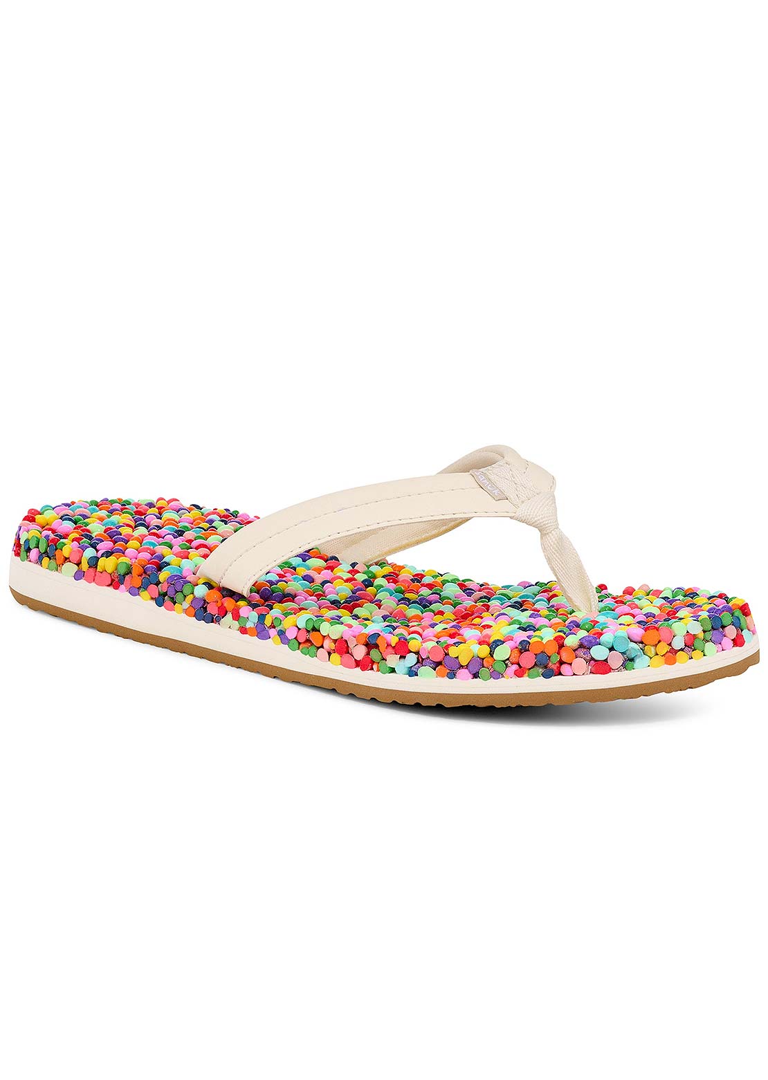 Sanuk Women's Bubblecush Sandals Rainbow Confetti