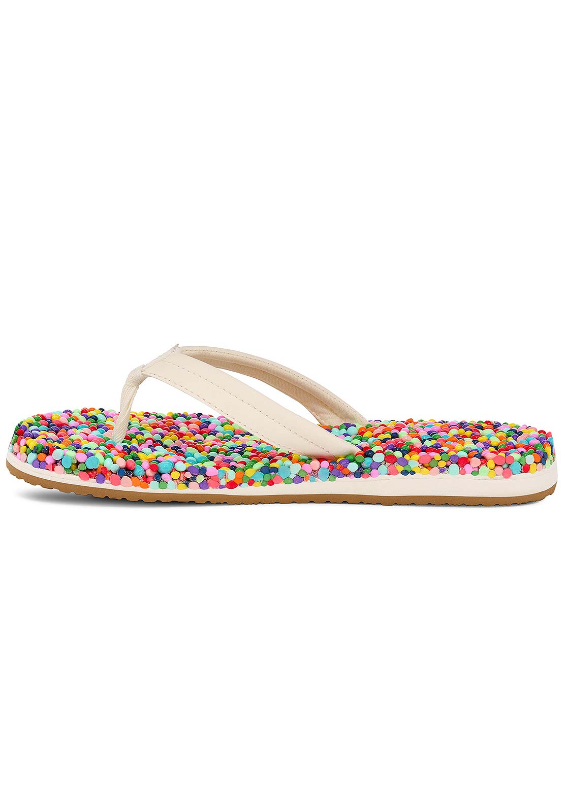 Sanuk Women's Bubblecush Sandals Rainbow Confetti
